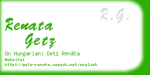 renata getz business card